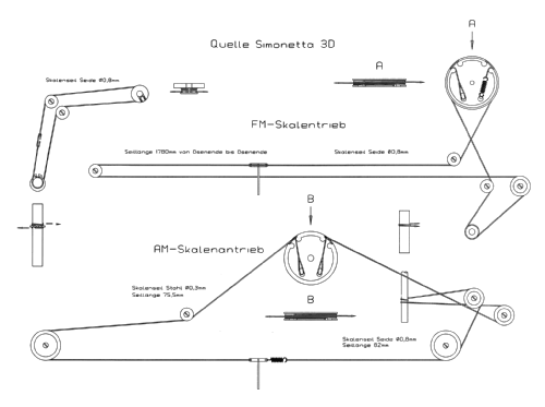 Simonetta 3D Phono-Breitform-Super Best. Nr. 03904; QUELLE GmbH (ID = 1640107) Radio