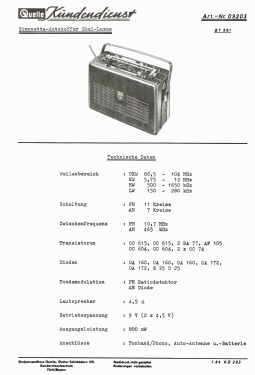 Simonetta - Autokoffer Skai-Luxus BT 951 Art.-Nr. 09203 Ch= 91998; QUELLE GmbH (ID = 2705321) Radio