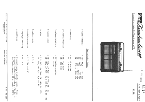 Simonetta-Autokoffer-Super AFC BT954 Art.-Nr. 09250 Ch= 102984; QUELLE GmbH (ID = 2690680) Radio