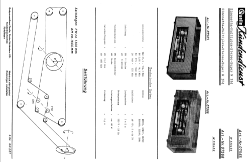 Simonetta-Multiplex-Stereo W324 Art.-Nr. 07566 W3334G2; QUELLE GmbH (ID = 620864) Radio