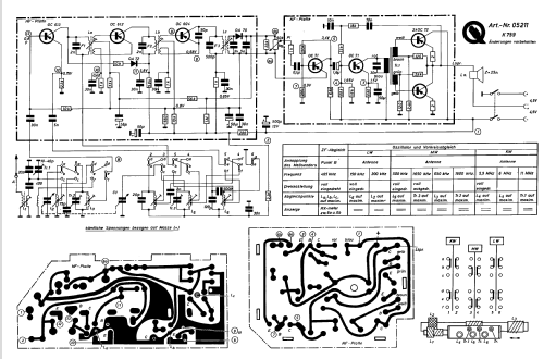 Simonetta-MW/LW/KW-Transistoren-Koffer K-799 ; QUELLE GmbH (ID = 2613529) Radio