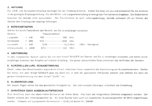 Transistor Koffer TR2334; QUELLE GmbH (ID = 2376986) Radio