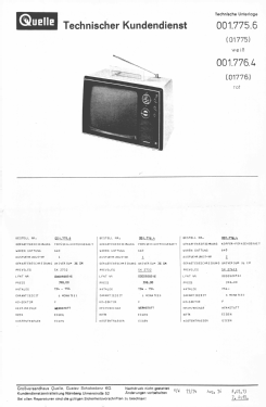 Universum 36 cm-Fernseh-Koffer SK 2732 - Bestell Nr. 001.775 6 - 001.776 4; QUELLE GmbH (ID = 2763097) Televisión