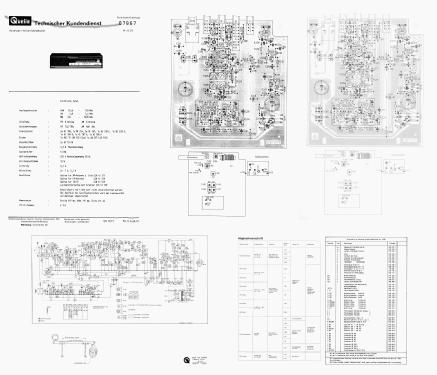 Universum 3-Wellen-Radio W4425 Best.Nr. 07967; QUELLE GmbH (ID = 2293217) Radio