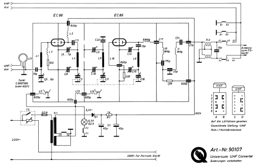 Universum UHF-Converter 90107; QUELLE GmbH (ID = 1973246) Adaptor