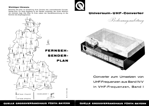 Universum UHF-Converter 90107; QUELLE GmbH (ID = 1973249) Adaptor