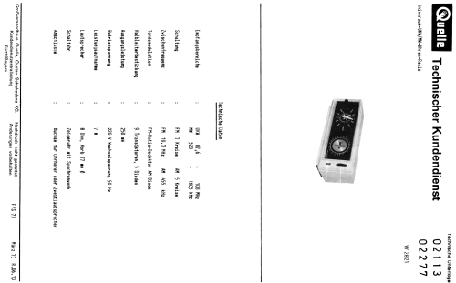 Universum Uhrenradio W 2821; QUELLE GmbH (ID = 935063) Radio