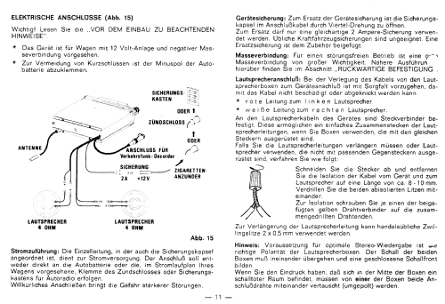 Universum UKW Cassetten Stereo ACR 2765 Bestell-Nummer 015.268 6; QUELLE GmbH (ID = 2380461) Car Radio