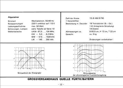 Universum VT2343; QUELLE GmbH (ID = 2444390) Radio