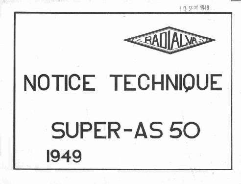 Super-As 50; Radialva, Véchambre (ID = 1934531) Radio