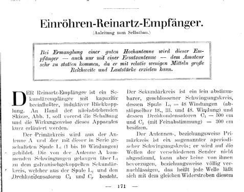 Einröhren-Reinartz-Empfänger ; Radio Amateur, (ID = 1290210) Kit
