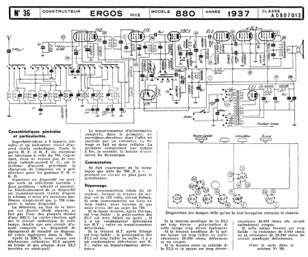 Ergos 880; Radio-Célard, Ergos, (ID = 2143996) Radio