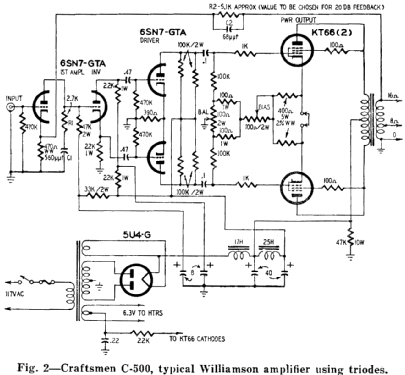 C500 10 Watt Audio Amplifier; Radio Craftsmen Inc. (ID = 1897012) Ampl/Mixer
