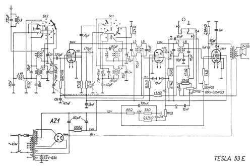 Tesla 53E; Radioindustrija (ID = 2655467) Radio