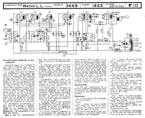 Synchrovox Ch= 3669; Radio L.L. Lucien (ID = 89147) Radio