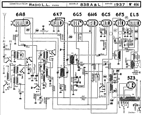 838A Ch= 3873; Radio L.L. Lucien (ID = 88935) Radio