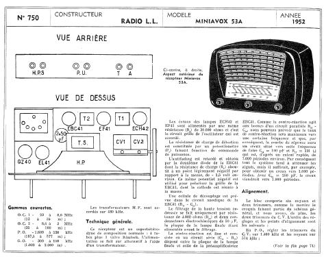Miniavox 53A; Radio L.L. Lucien (ID = 307781) Radio