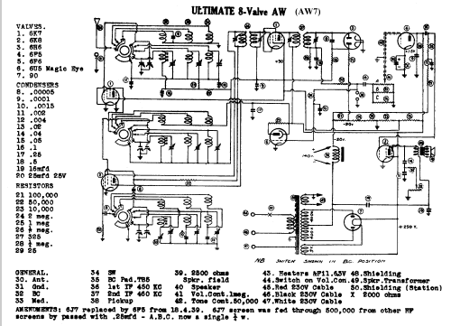 Ultimate AW7; Geo. Brown and Co. (ID = 781696) Radio