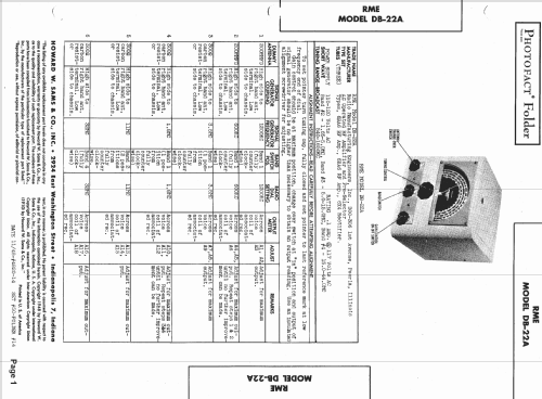 Preselector DB-22A; Radio Mfg. Engineers (ID = 1429199) Amateur-D