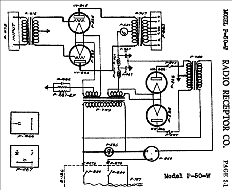 P-50-W ; Radio Receptor Co. (ID = 413086) Ampl/Mixer