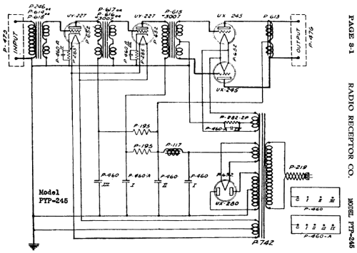 PYP-245 ; Radio Receptor Co. (ID = 396741) Verst/Mix