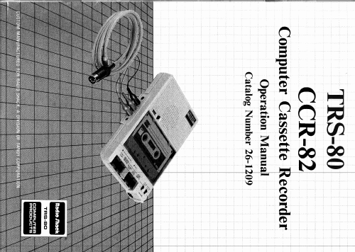 Computer Cassette Recorder TRS-80 CCR-82 Model 26-1209; Radio Shack Tandy, (ID = 2044639) Computer & SPmodules