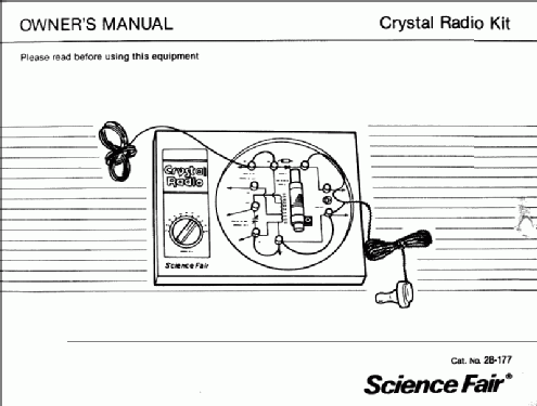 Crystal Radio Kit 28-177; Radio Shack Tandy, (ID = 159791) Kit