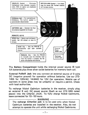 Realistic PRO-30 Scanning Receiver 20-9131; Radio Shack Tandy, (ID = 3121433) Amateur-R