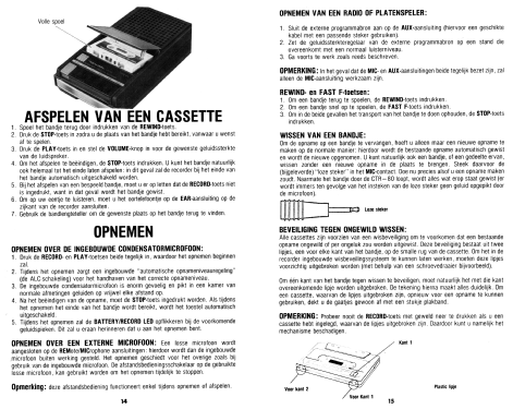 Realistic Cassette Tape Recorder CTR-80 26-1205; Radio Shack Tandy, (ID = 1689653) Sonido-V