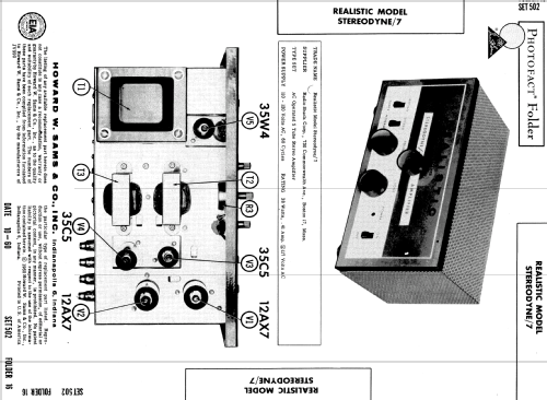 Realistic Stereodyne/7; Radio Shack Tandy, (ID = 523504) Verst/Mix