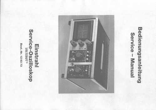 Einstrahl-Oszilloskop Voltkraft 1010; Radio und Fernsehen (ID = 2499305) Ausrüstung