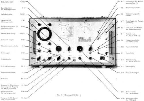 TV-Selektograf SO86F1; Radio und Fernsehen (ID = 2490909) Ausrüstung