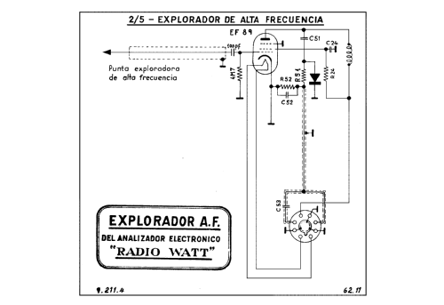 Analizador Electrónico - Signal Tracer - Valgifson T-4; Radio Watt Valgifson (ID = 2534765) Ausrüstung