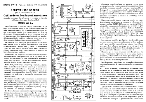 Super 626-Ao; Radio Watt Valgifson (ID = 1887159) Radio