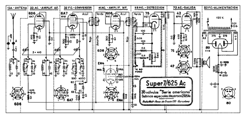 Super 7/625-Ac; Radio Watt Valgifson (ID = 1885051) Radio