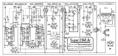 Super 7/645-Ac; Radio Watt Valgifson (ID = 1885242) Radio