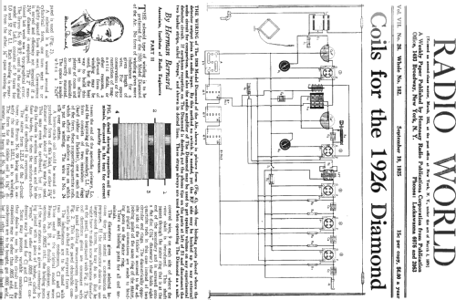 1926 Diamond of the Air ; Radio World (ID = 837055) Kit