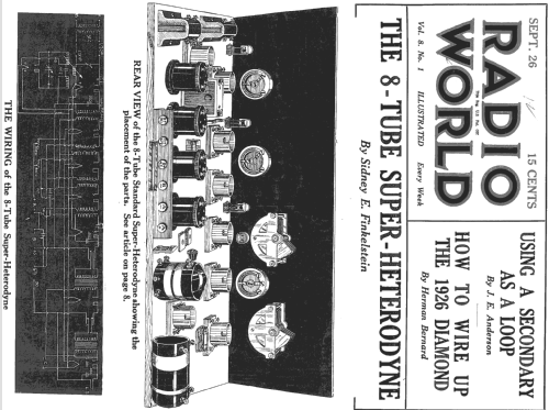 1926 Diamond of the Air ; Radio World (ID = 837057) Kit