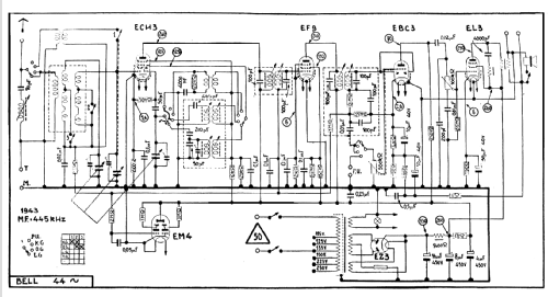 Radiobell 44 ; Bell Telephone Mfg. (ID = 148627) Radio