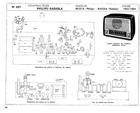 RA363A; Radiola marque (ID = 2993191) Radio