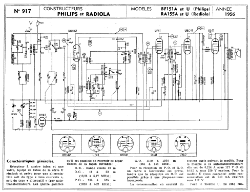 Radiolinette RA155U; Radiola marque (ID = 2343620) Radio