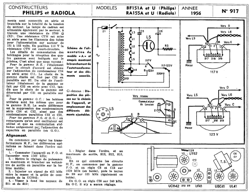 Radiolinette RA155U; Radiola marque (ID = 2343621) Radio