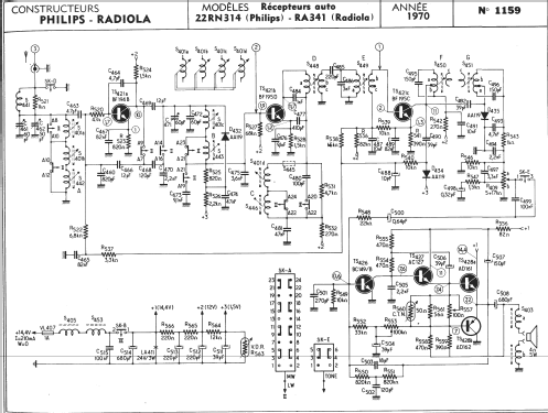 RA341; Radiola marque (ID = 260974) Autoradio