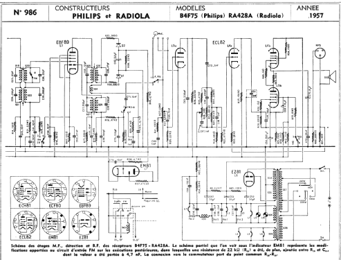 RA428A; Radiola marque (ID = 287482) Radio