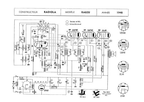 RA82U; Radiola marque (ID = 965752) Radio