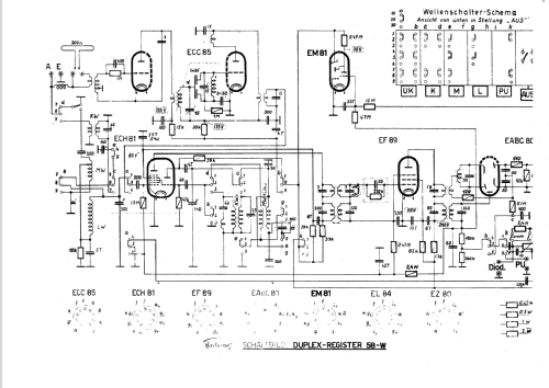 Duplex-Register 58W; Radione RADIO (ID = 111180) Radio