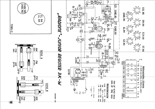 Junior Register 3K-W; Radione RADIO (ID = 895376) Radio