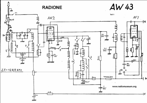 Midget-Super AW43; Radione RADIO (ID = 22139) Radio