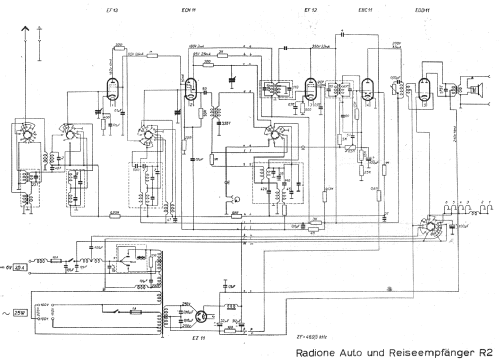 R2 KW 13m - 50,5m, 6 Röhren; Radione RADIO (ID = 711807) Radio