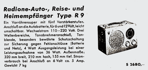 Radione R9; Radione RADIO (ID = 1913788) Radio